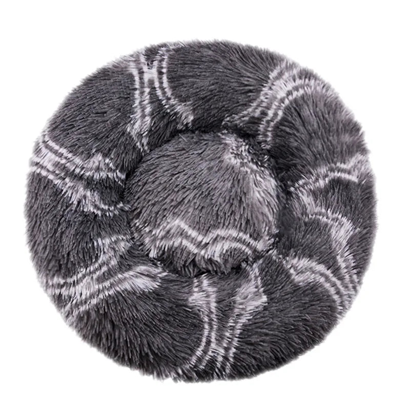 Comfortable Plush Donut Pet Bed