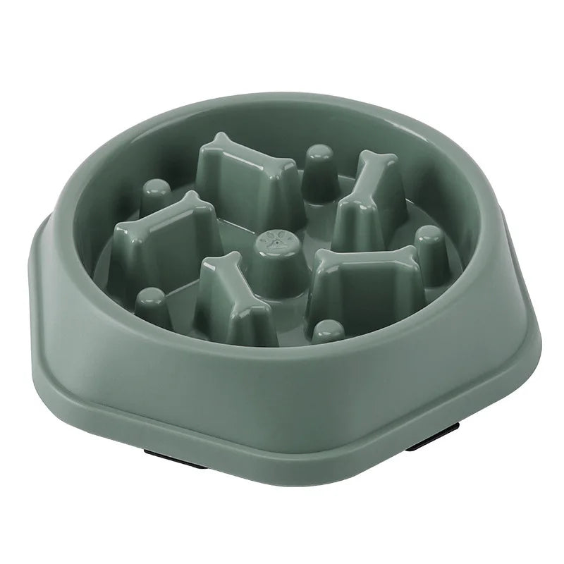 Anti-Gulping Slow Feeder Dog Bowl