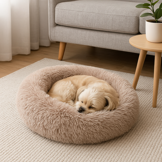 Comfortable Plush Donut Pet Bed