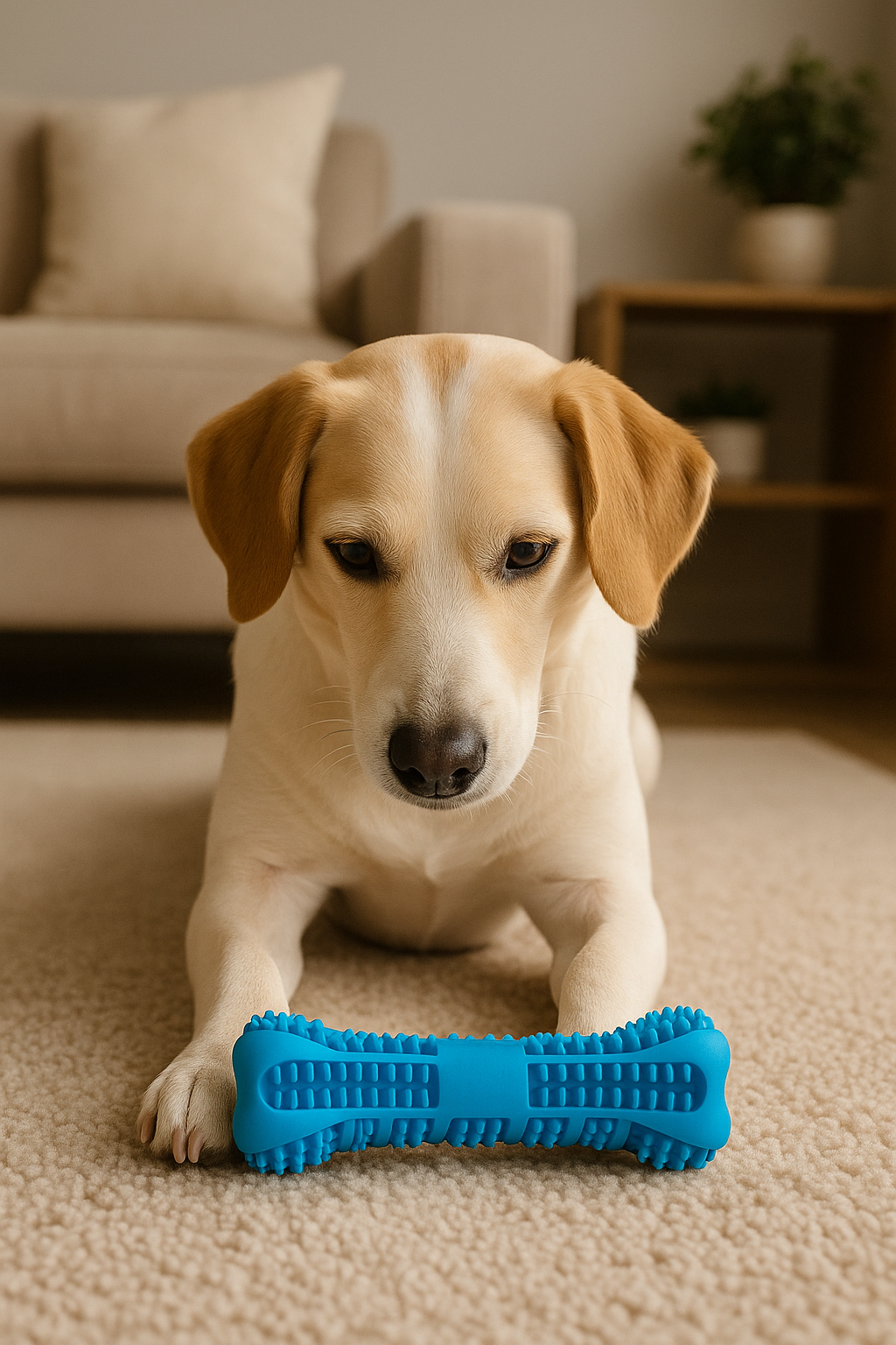 Soft Rubber Dog Toothbrush Chew Toy