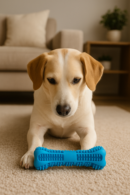 Soft Rubber Dog Toothbrush Chew Toy