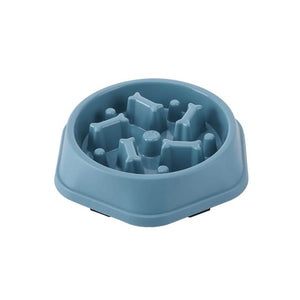 Anti-Gulping Slow Feeder Dog Bowl
