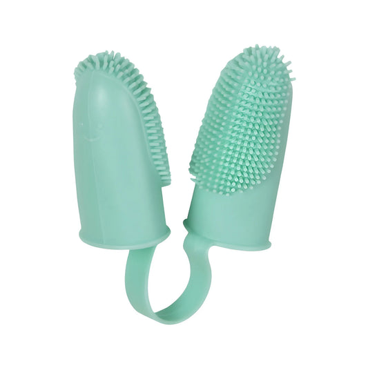 Dual-Finger Flexible Pet Toothbrush