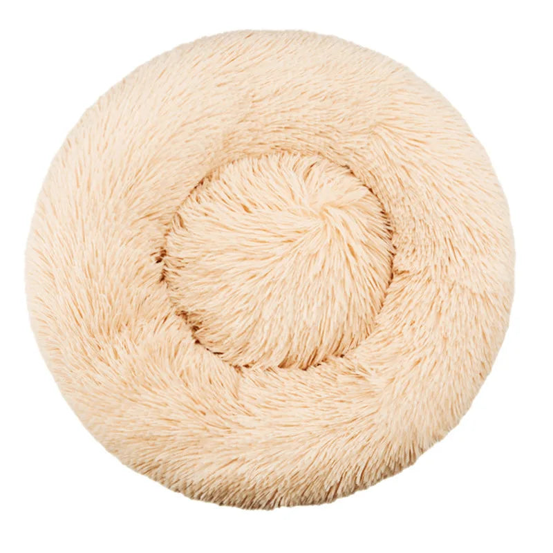 Comfortable Plush Donut Pet Bed