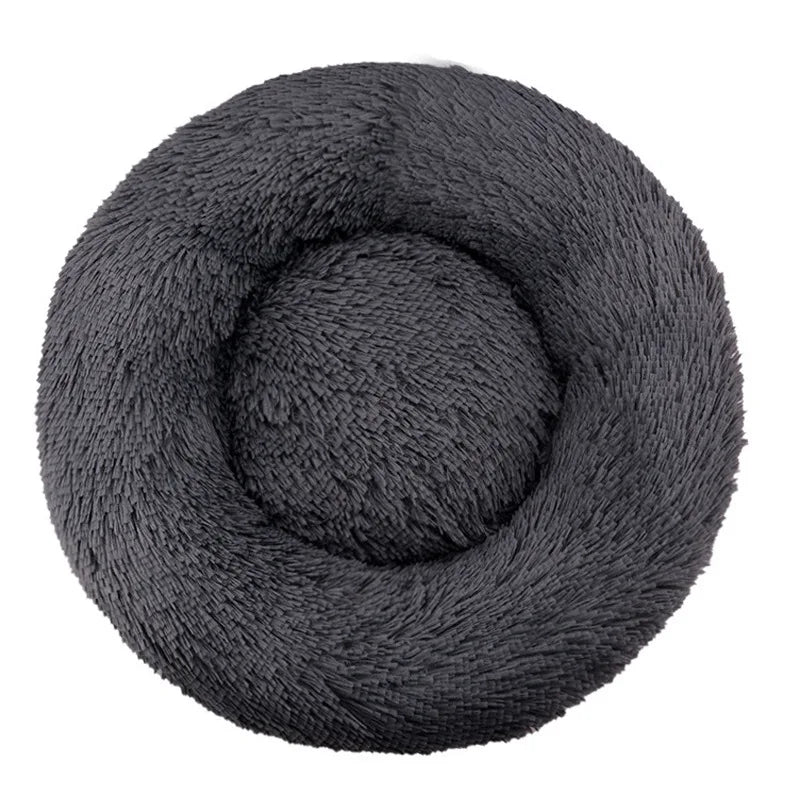 Comfortable Plush Donut Pet Bed